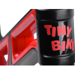 Detské odrážadlo Tiny Bike gumové kolesá čierno-červené